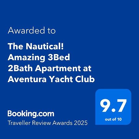 The Nautical! Amazing 3Bed 2Bath Apartment At Aventura Yacht Club Bagian luar foto